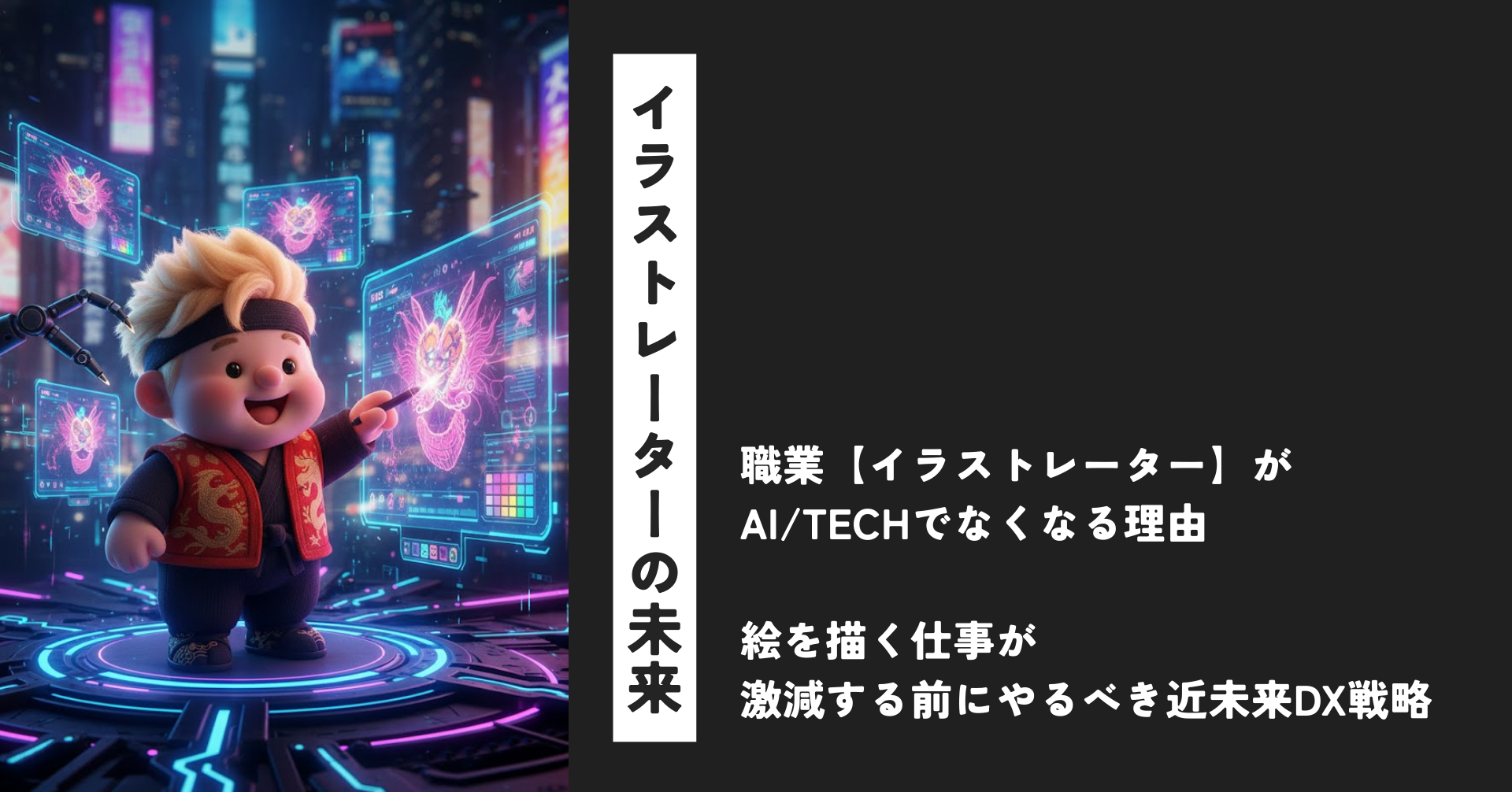 AIでなくなる職業【イラストレーター】が絵を描く仕事を奪われる前にするべき対策